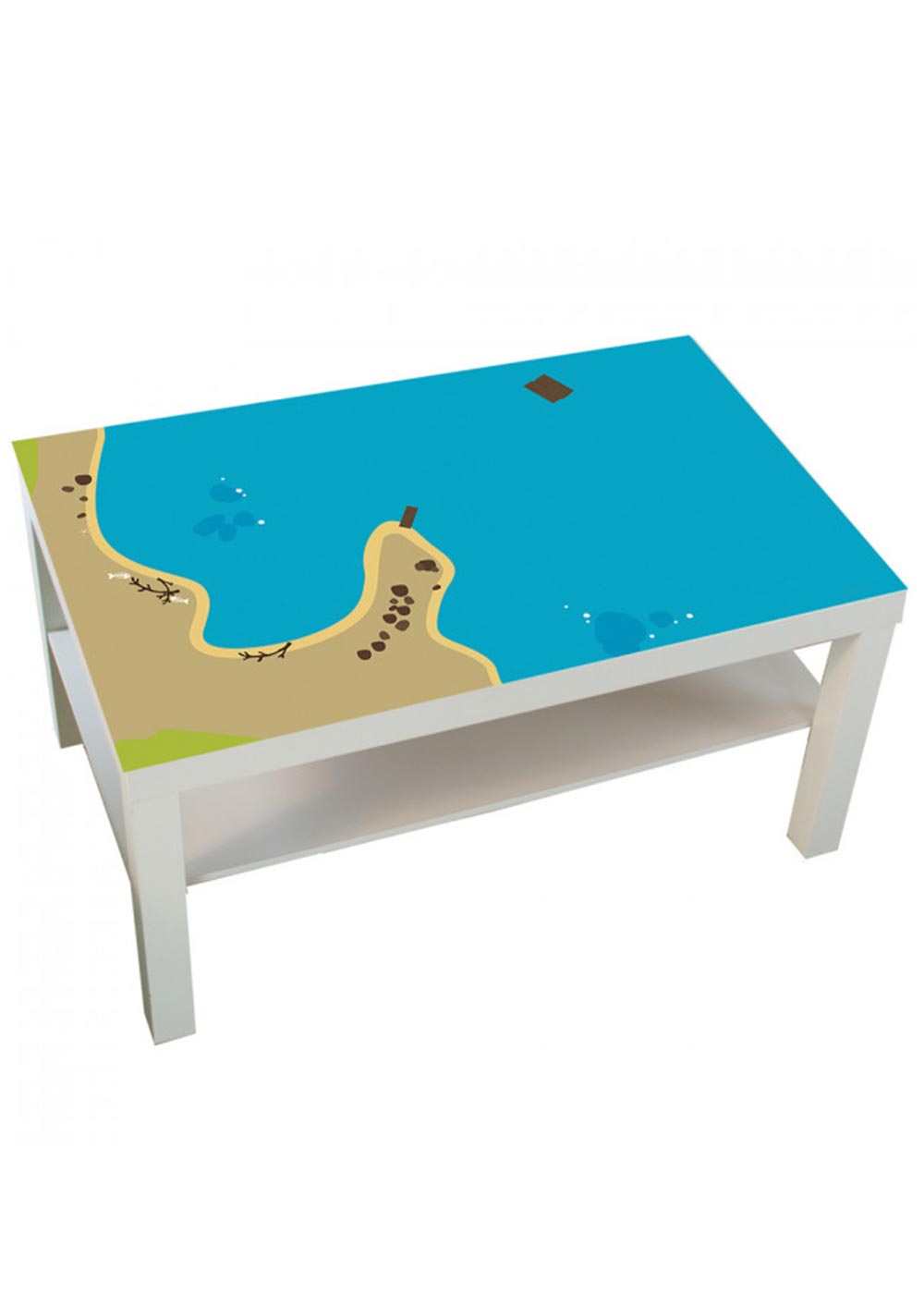 Ikea Lack Couchtisch Wasserreich 55x90 Komplettansicht