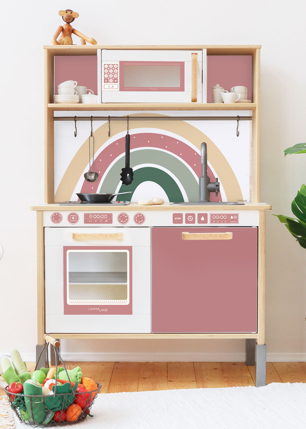 klebefolie ikea duktig kinderkueche koekset rosenholz 2