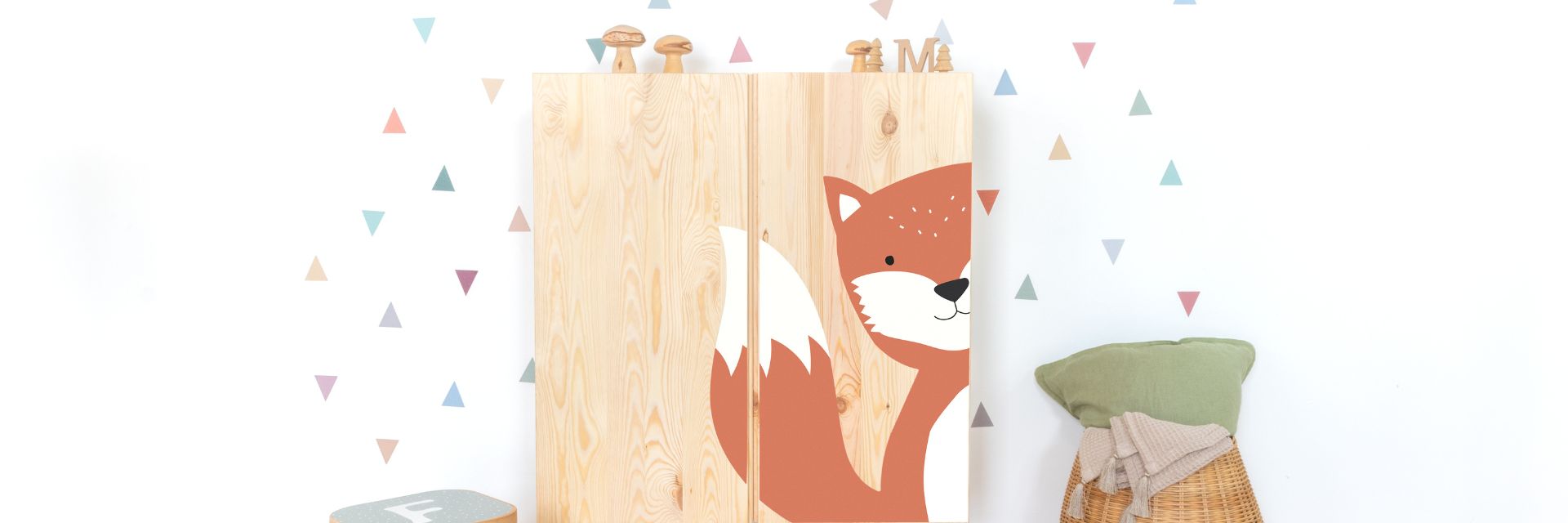 IVAR Fuchs und Wandsticker quer