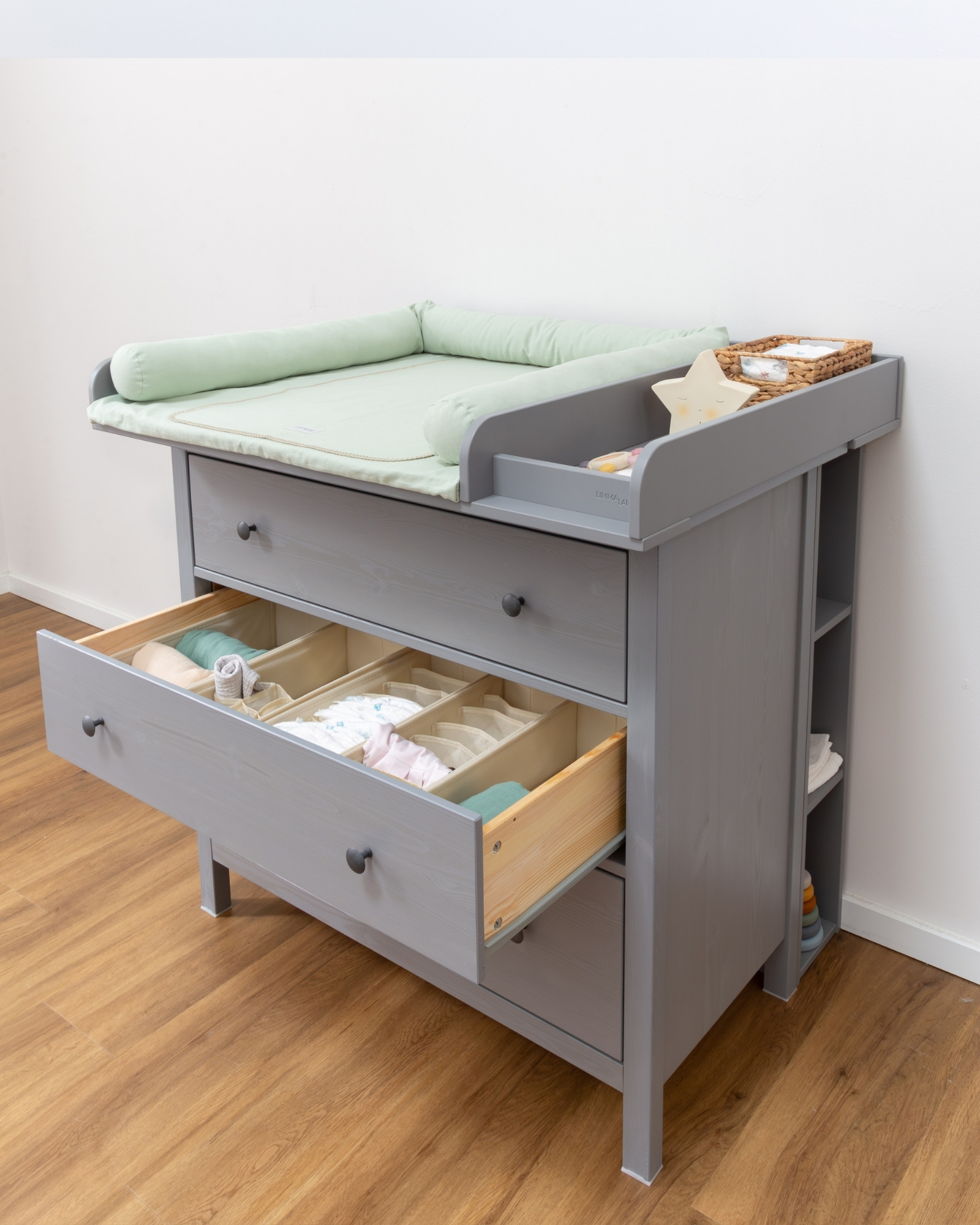 wickelkommode ikea hemnes 108 set grau premium eukalyptus light 20