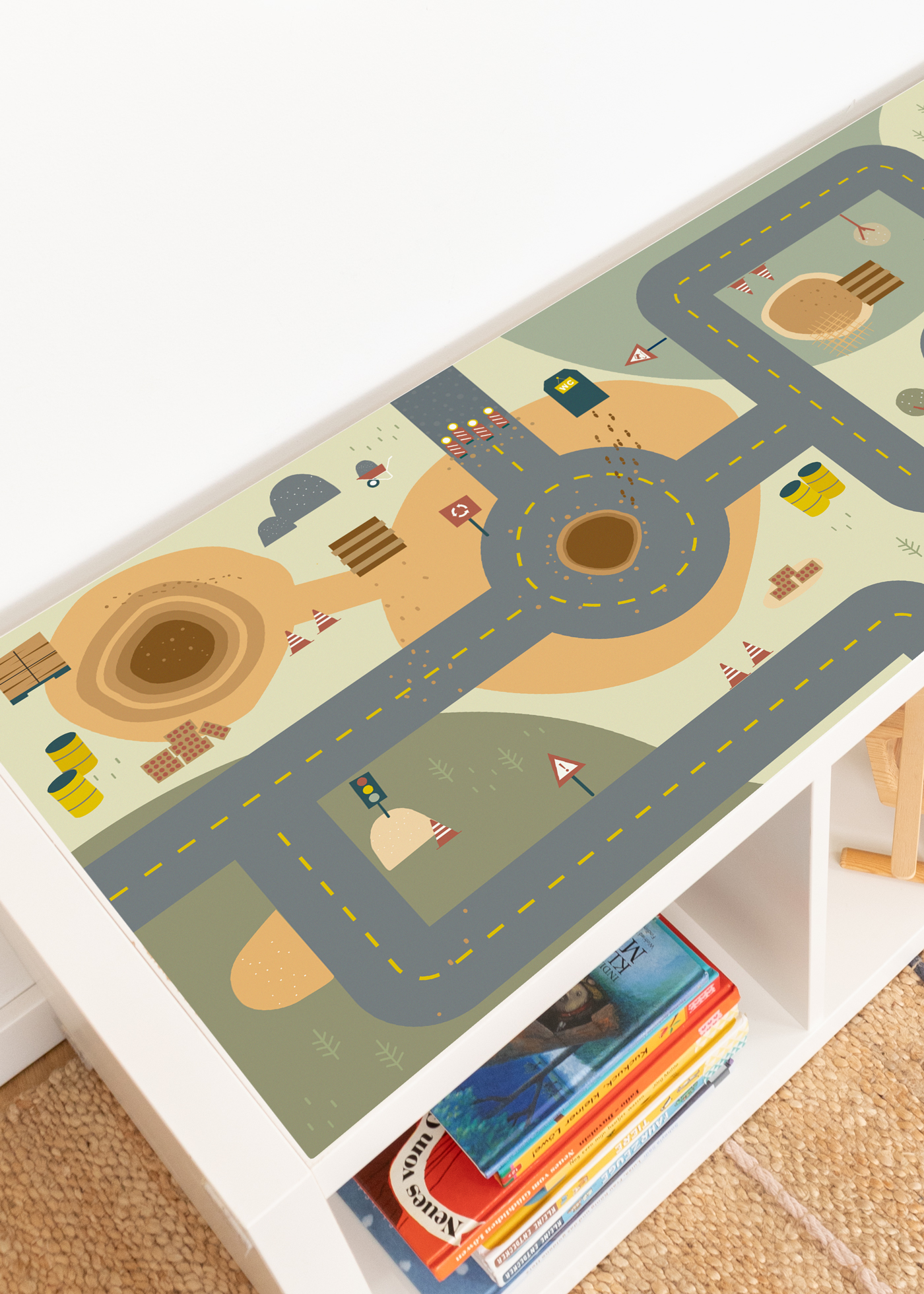Spieltisch mit aufregendem Baustellenmotiv gestalten
