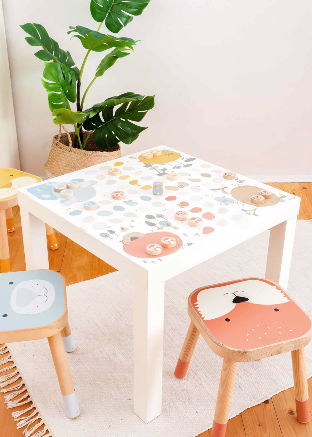 zubehoerset klebefolie ikea spieltisch xxl wuerfelspiel 29