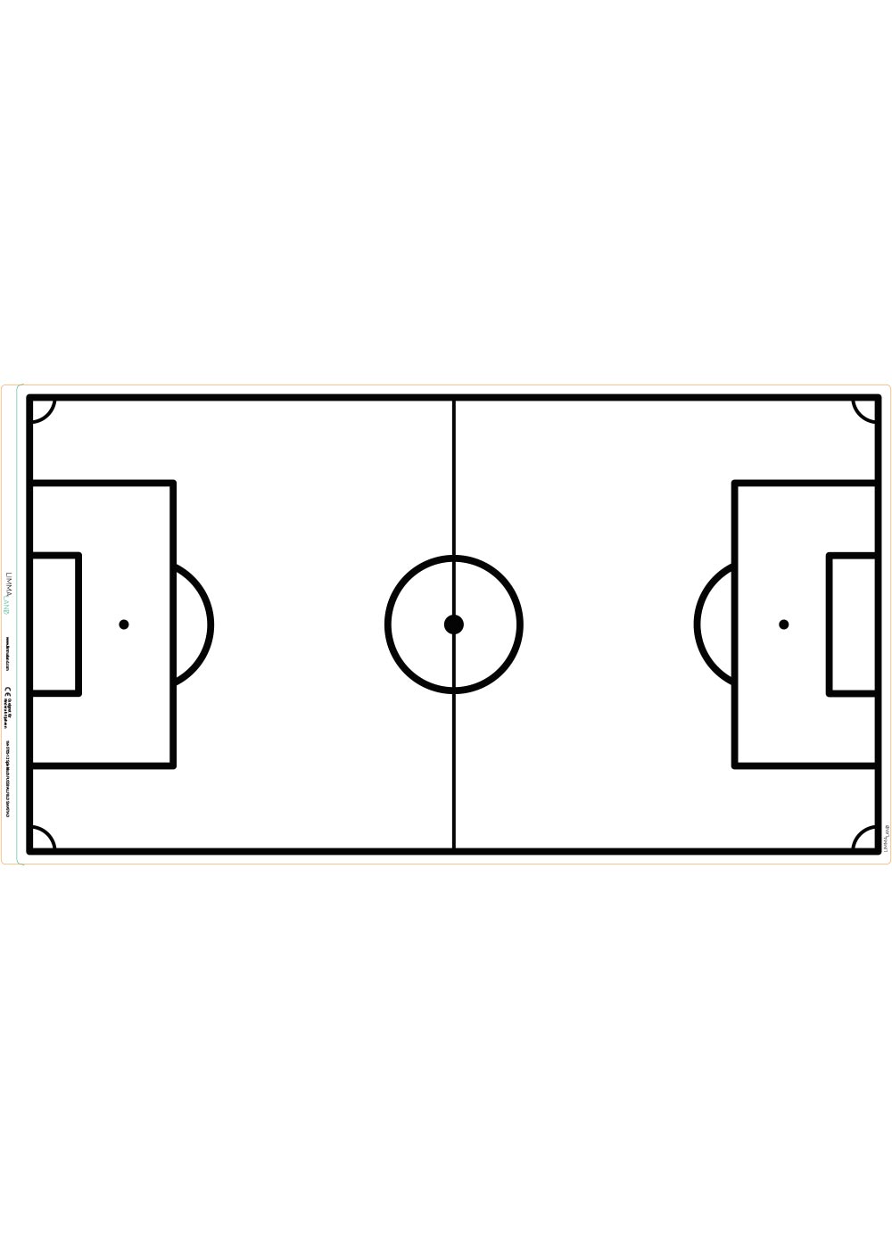 Ikea Smastad Bank Fussballfeld weiss Druckvorlage