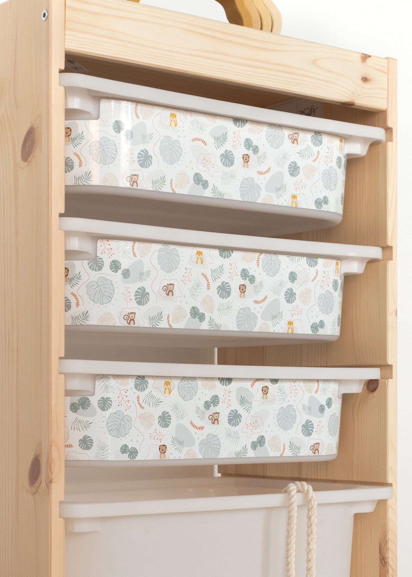 stickerset ikea trofast box klein tierig laengsseite safari muster 3er set 1 stickerset ikea trofast box klein tierig laengsseite safari muster 3er set