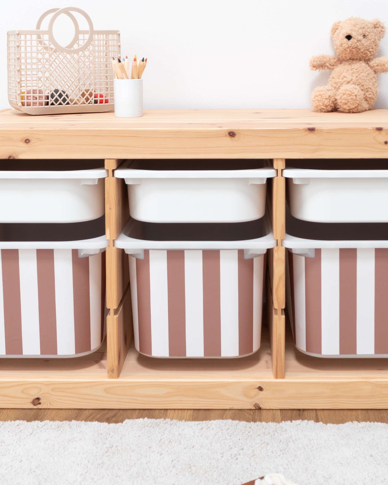 klebefolie ikea trofast box mittel kopfseite vichy streifig kakao 3er Set 3 klebefolie ikea trofast box mittel kopfseite vichy streifig kakao 3er Set 3