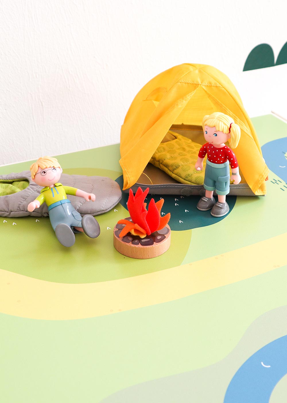 Ikea Kallax Regal Spielwiese 4fach Teilansicht Zelt
