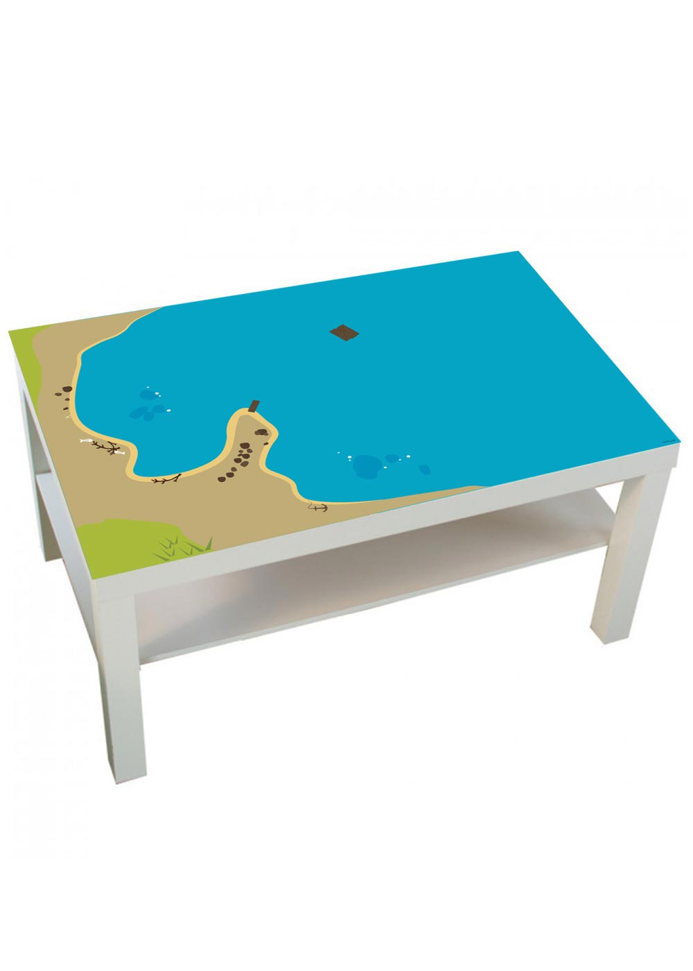 Ikea Lack Couchtisch Wasserreich 55x90 Komplettansicht