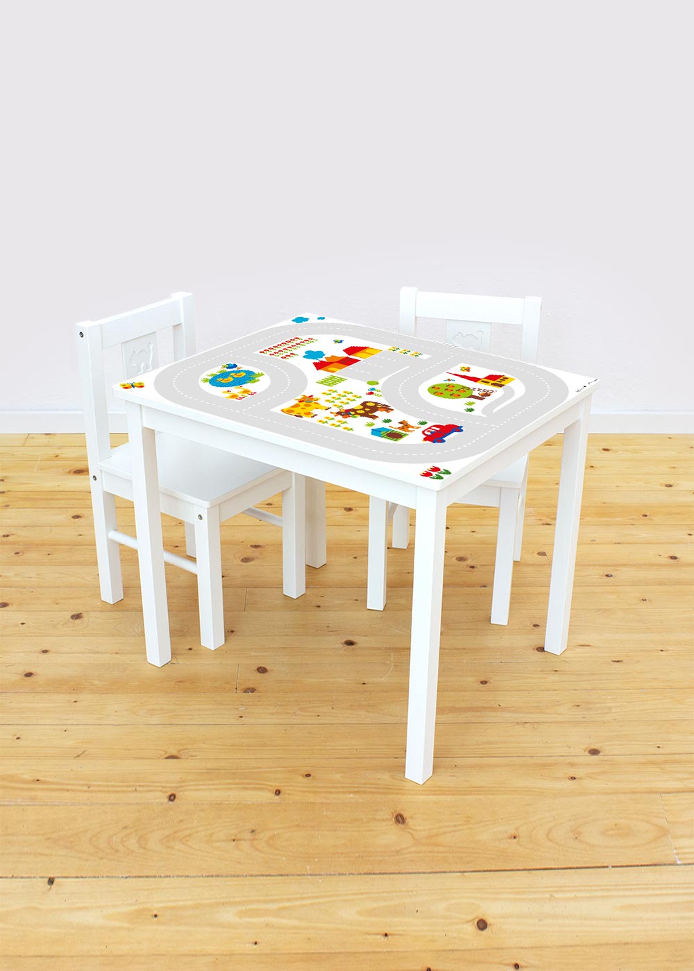 Klebefolie für IKEA KRITTER Kindertisch byGraziela