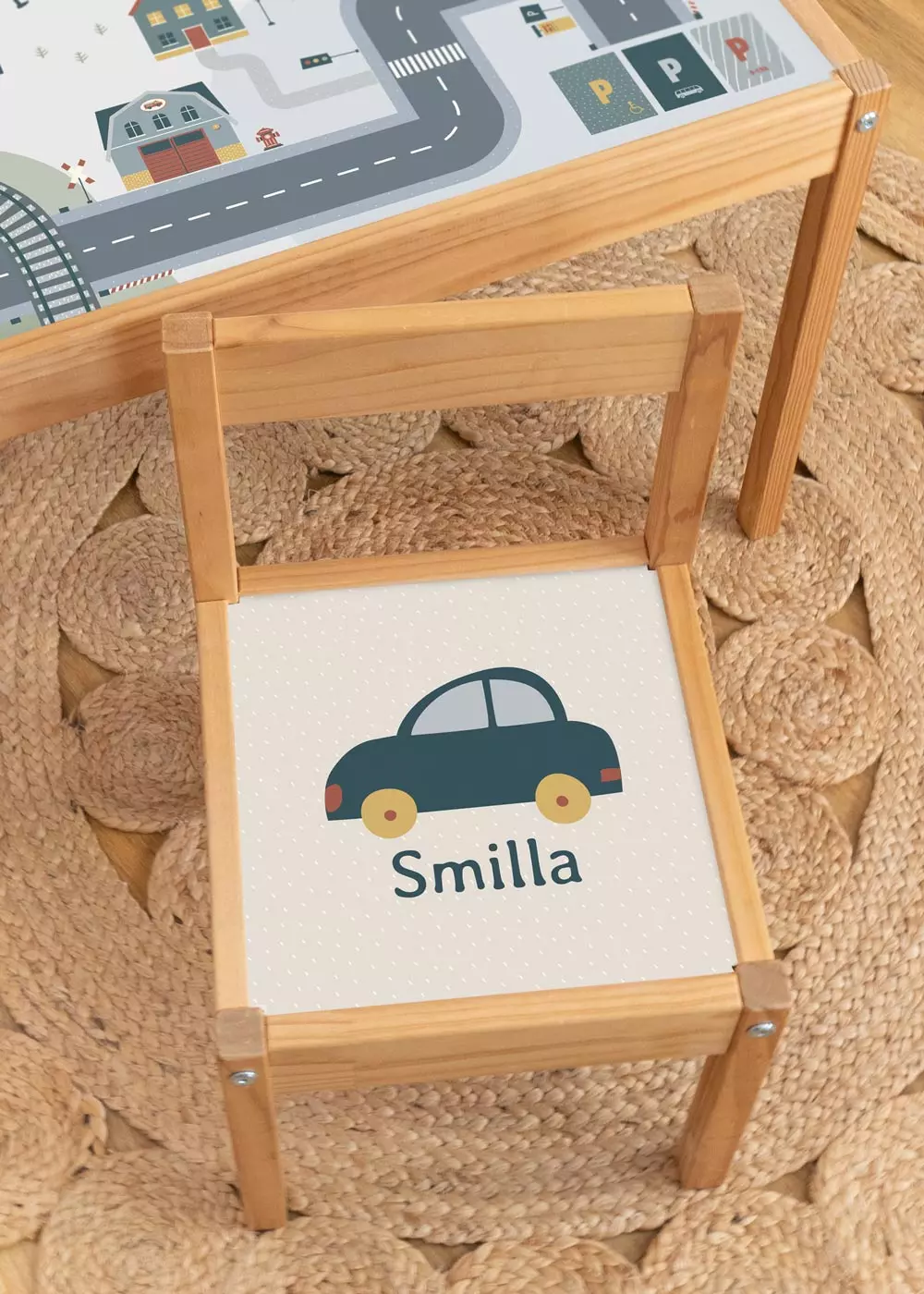 Auto Klebefolie für Ikea Lätt Kinderhocker personalisierbar