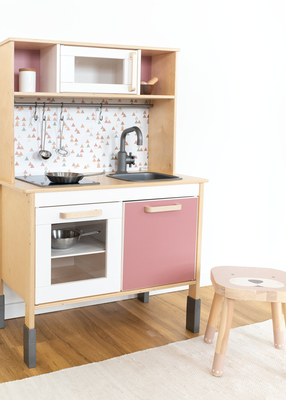 klebefolie ikea duktig kinderkueche trianglig rosenholz 02
