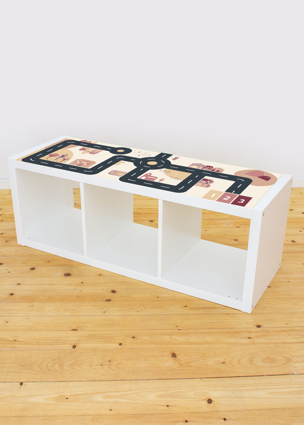 klebefolie ikea kallax regal smastraat rosa beige 3fach 1