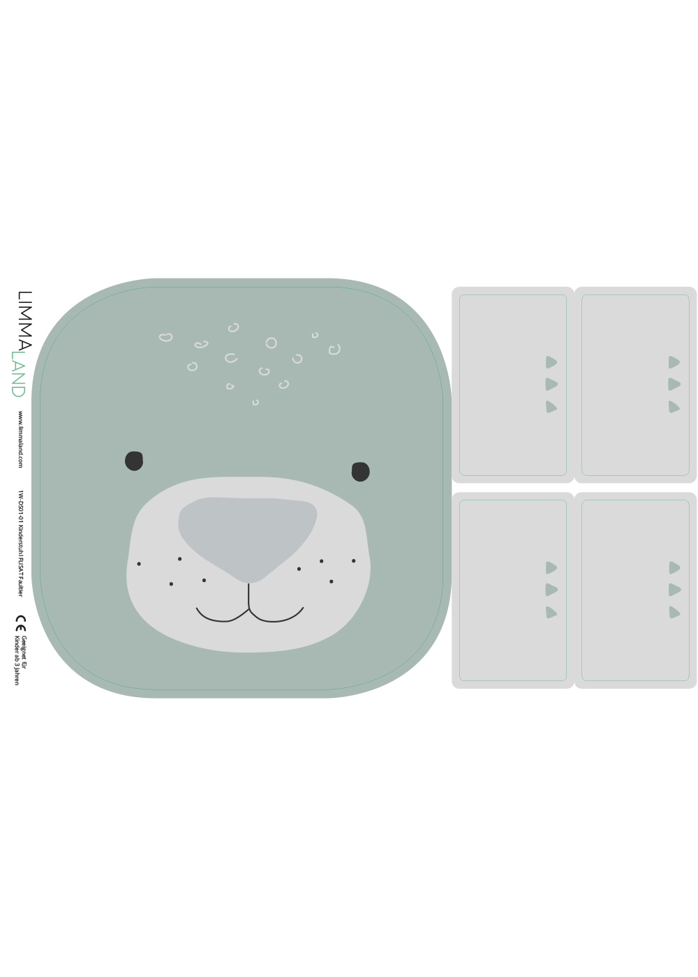 klebefolie ikea flisat kinderhocker tierig baer 5