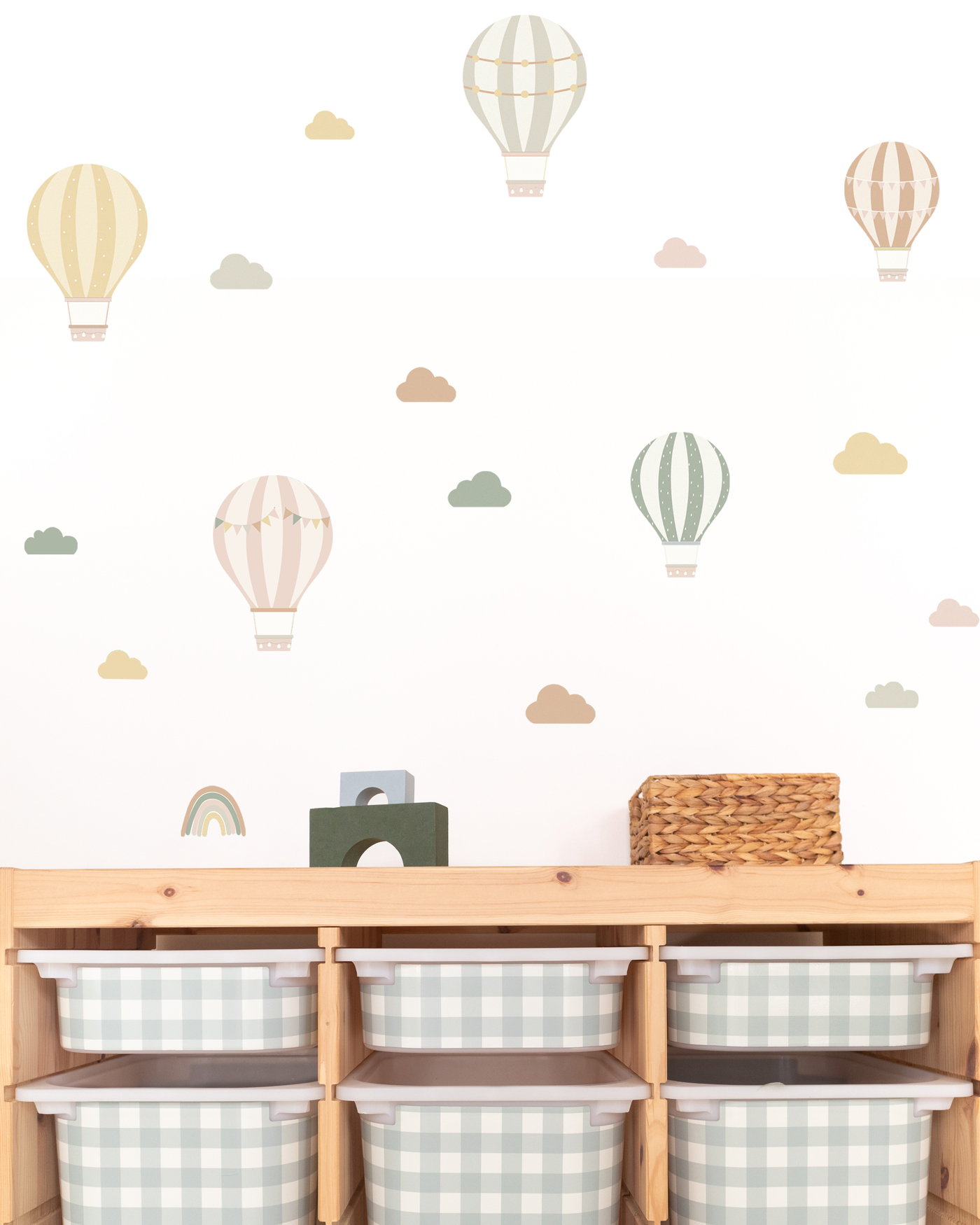stickerset ballong beige eukalyptus 2