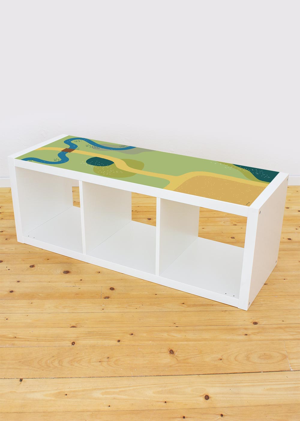 Ikea Kallax Regal Spielwiese 3fach Komplettansicht