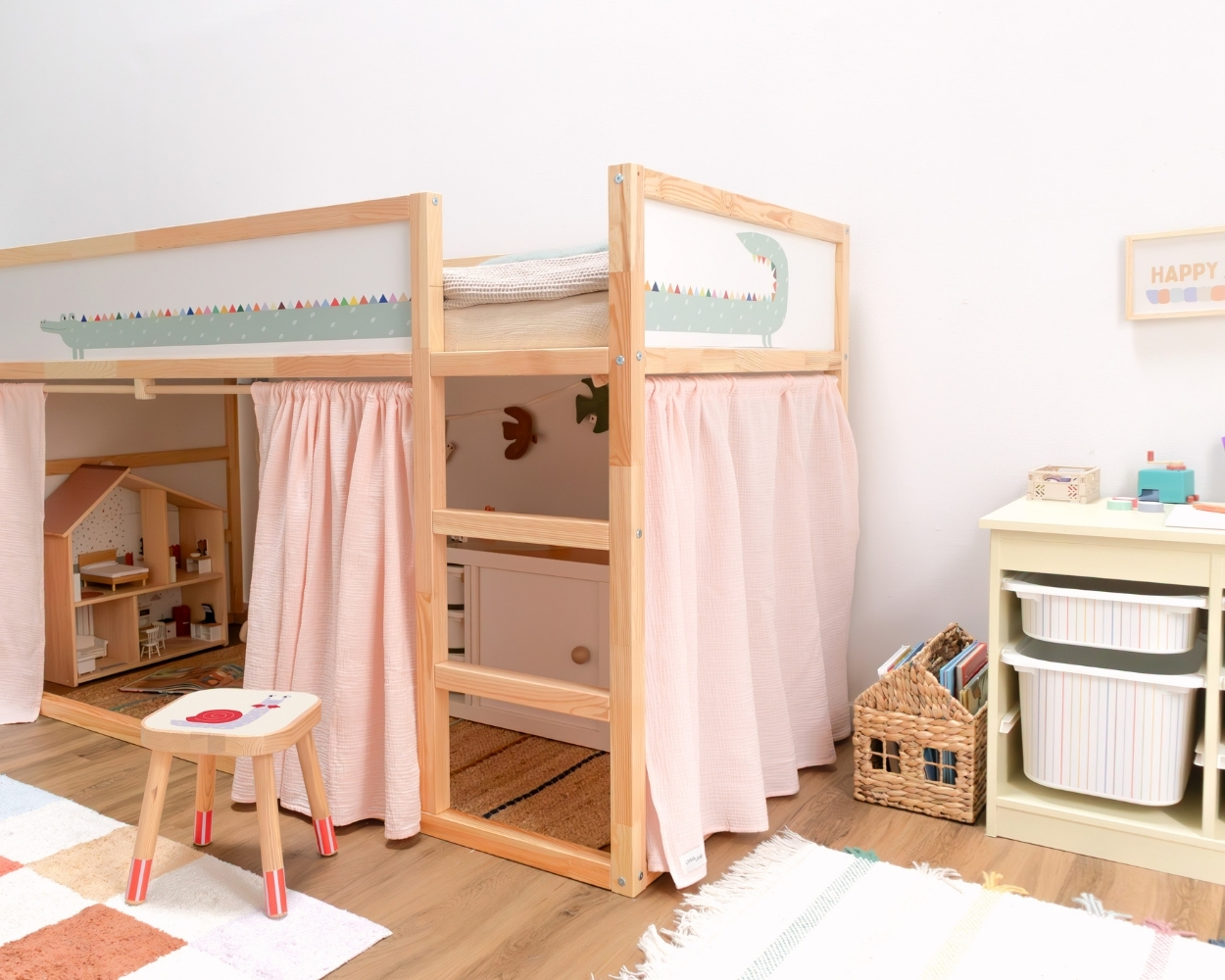 IKEA KURA Hochbett dekorieren