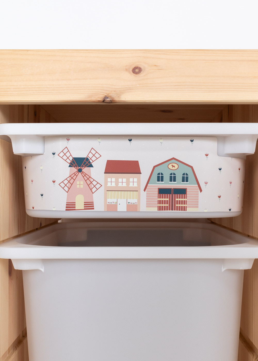 Klebefolie für Ikea Trofast Boxen Ikea Trofast Regal mit passender Klebeflie von Limmaland mit Pferden verschönern