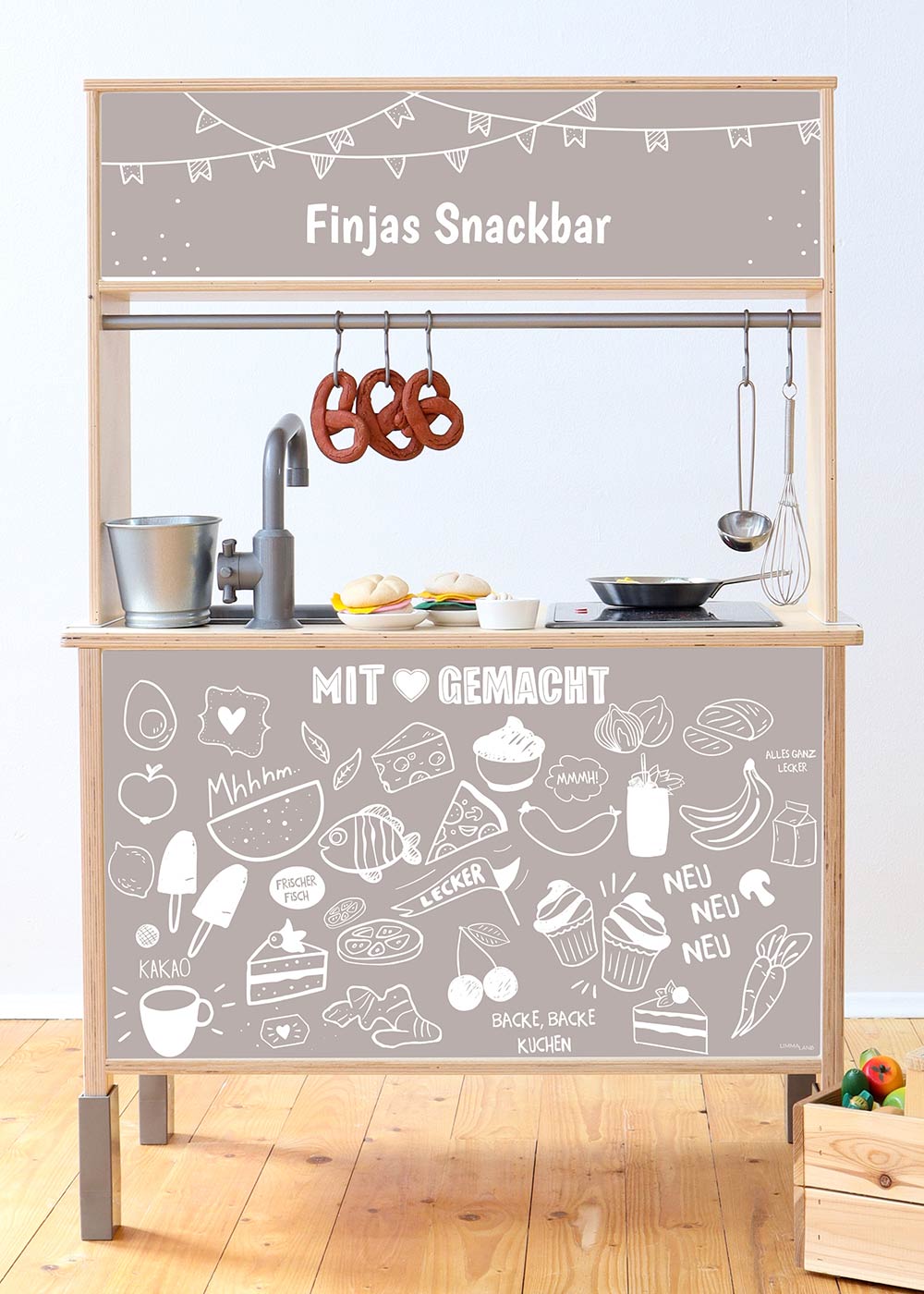 klebefolie ikea kaufladen duktig kinderkueche restaurang taupe 1