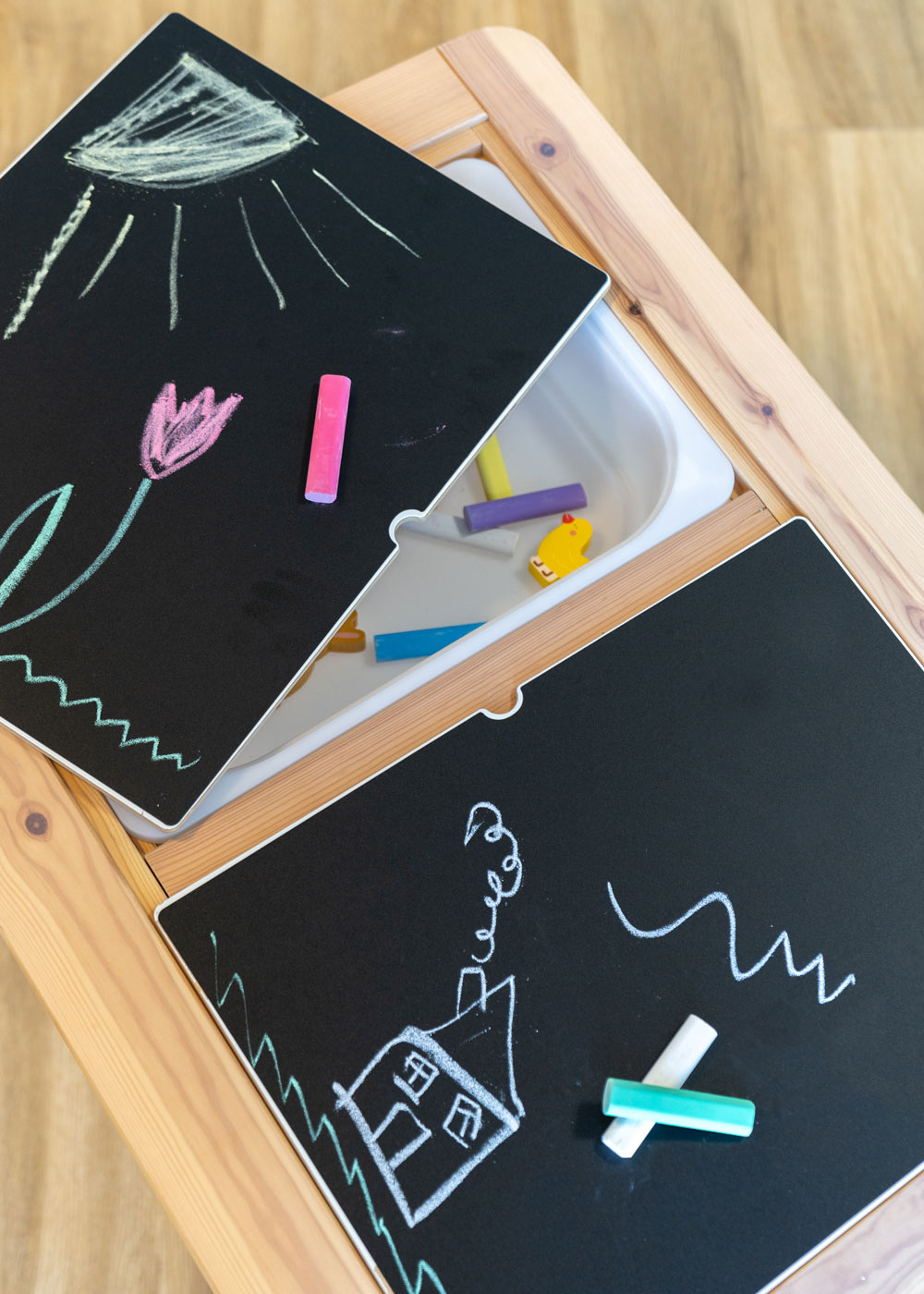 tafelfolie ikea flisat kindertisch ideenreich 01