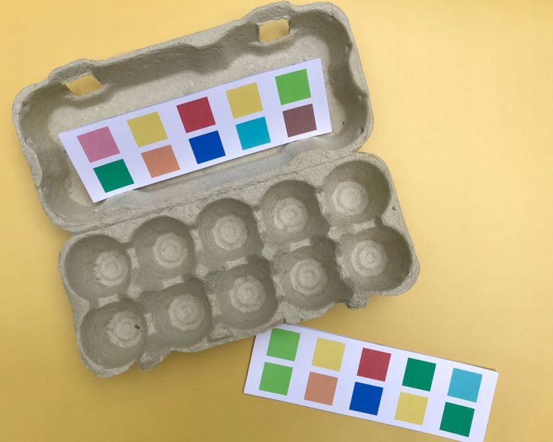Farben lernen und erkennen: DIY Lernspiele