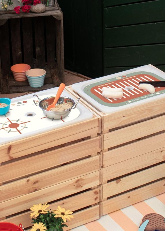 Matschküche selber bauen mit IKEA TROFAST Boxen