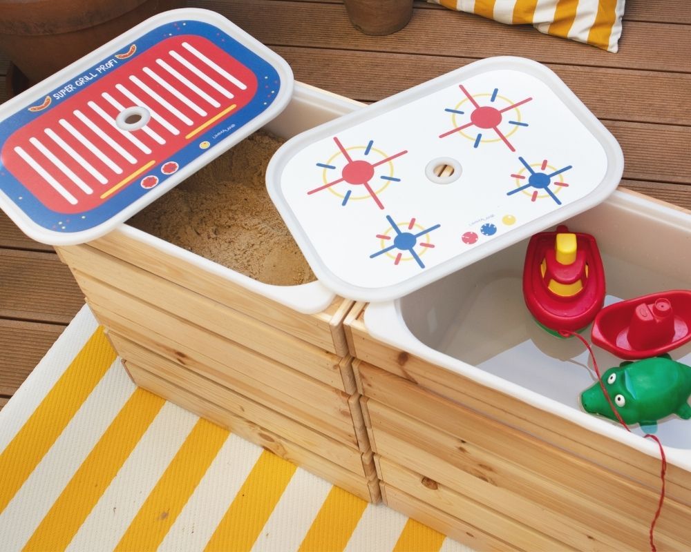 Matschküche selber bauen mit IKEA TROFAST Boxen