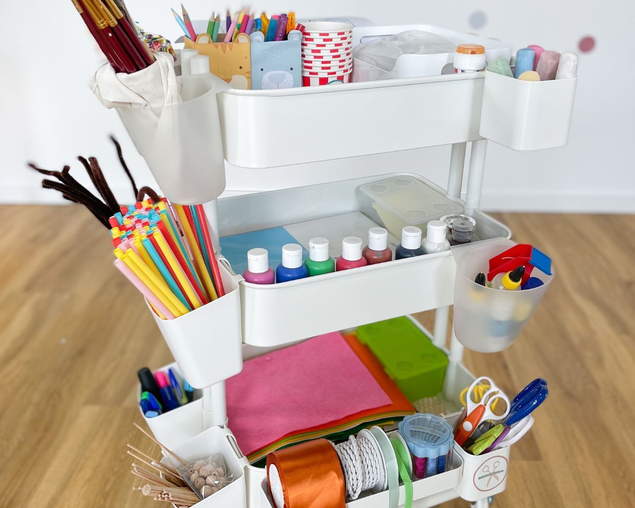 So wird der RÅSKOG Servierwagen zum einem perfekten Bastelwagen!