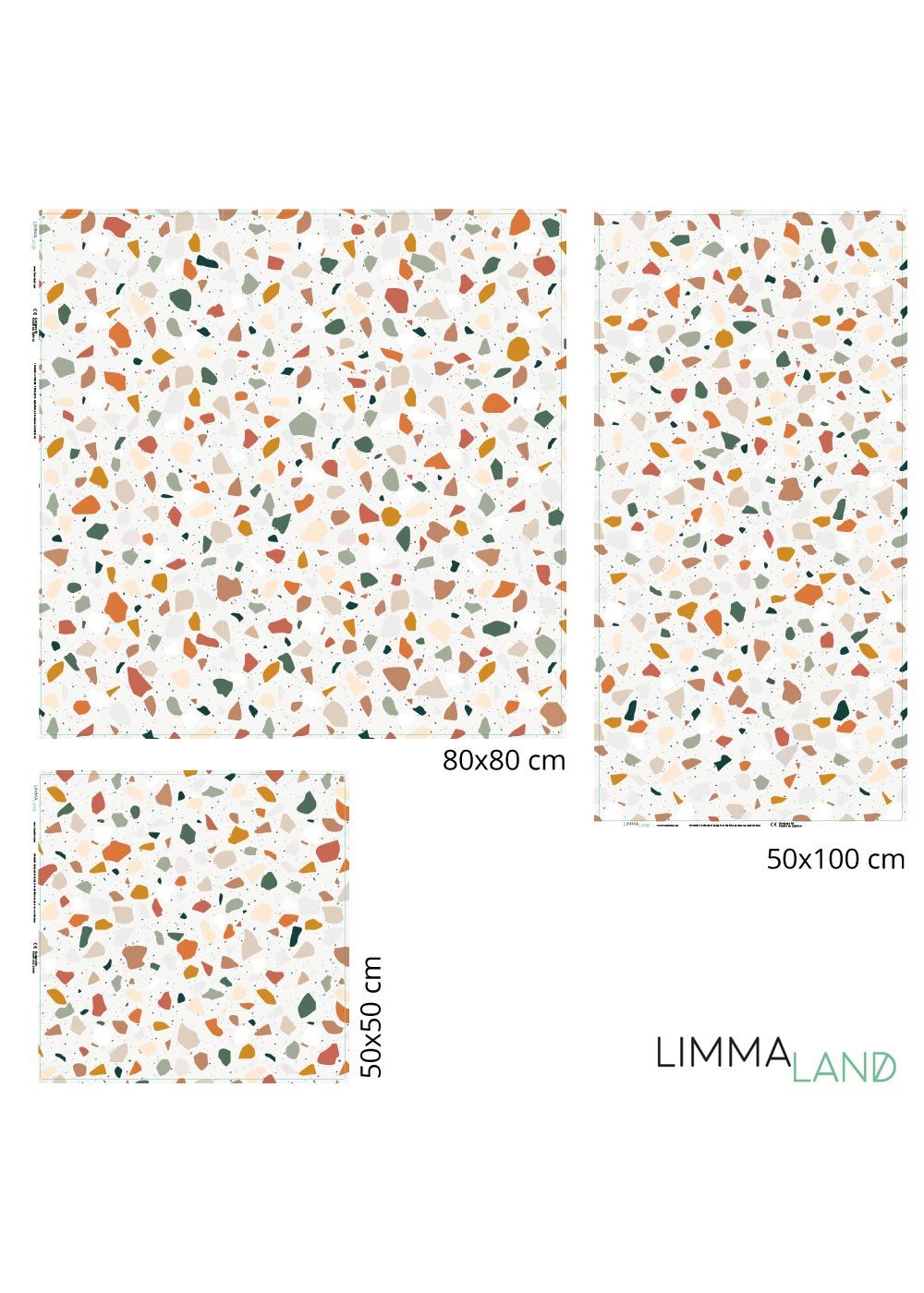 Möbelfolie für IKEA Möbel TERRAZZO Rost-Rosa 50x50